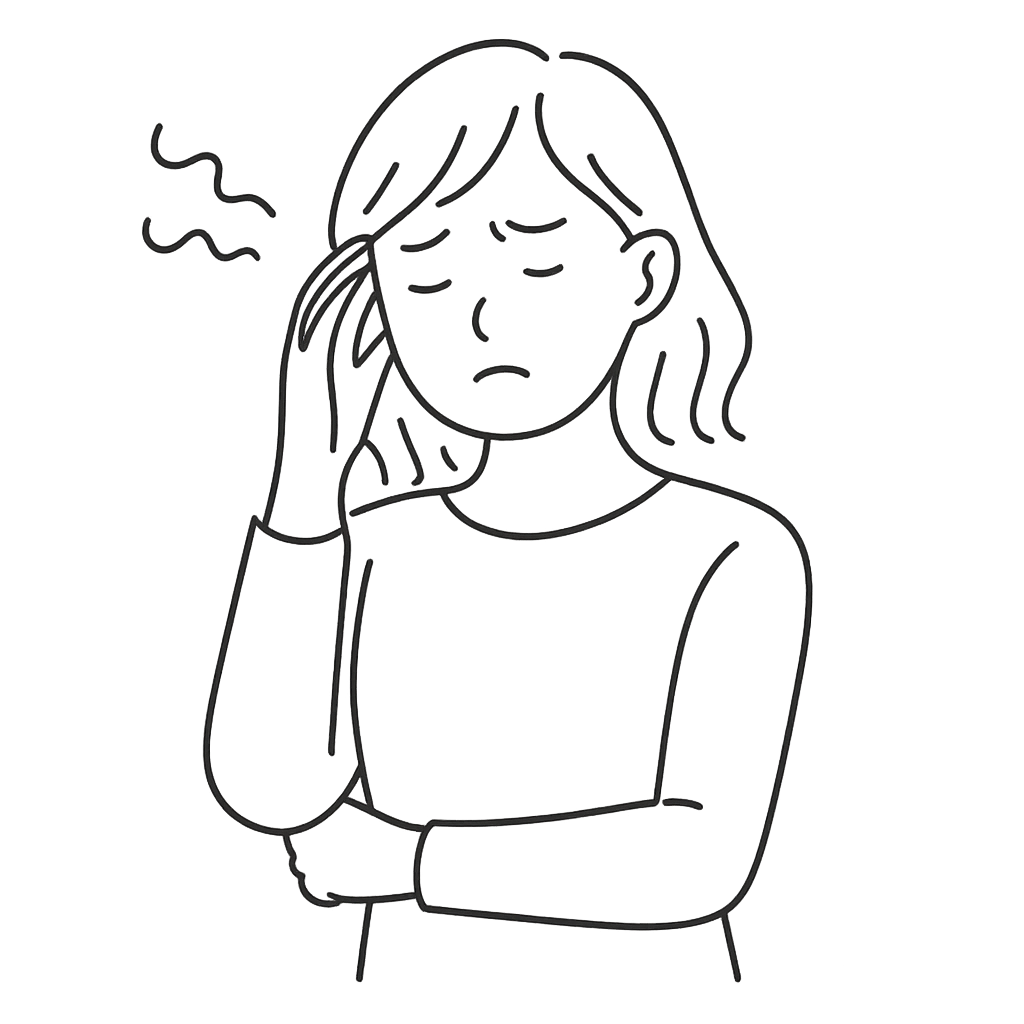 体調がすぐれない女性／AMUBELLE／アンベル