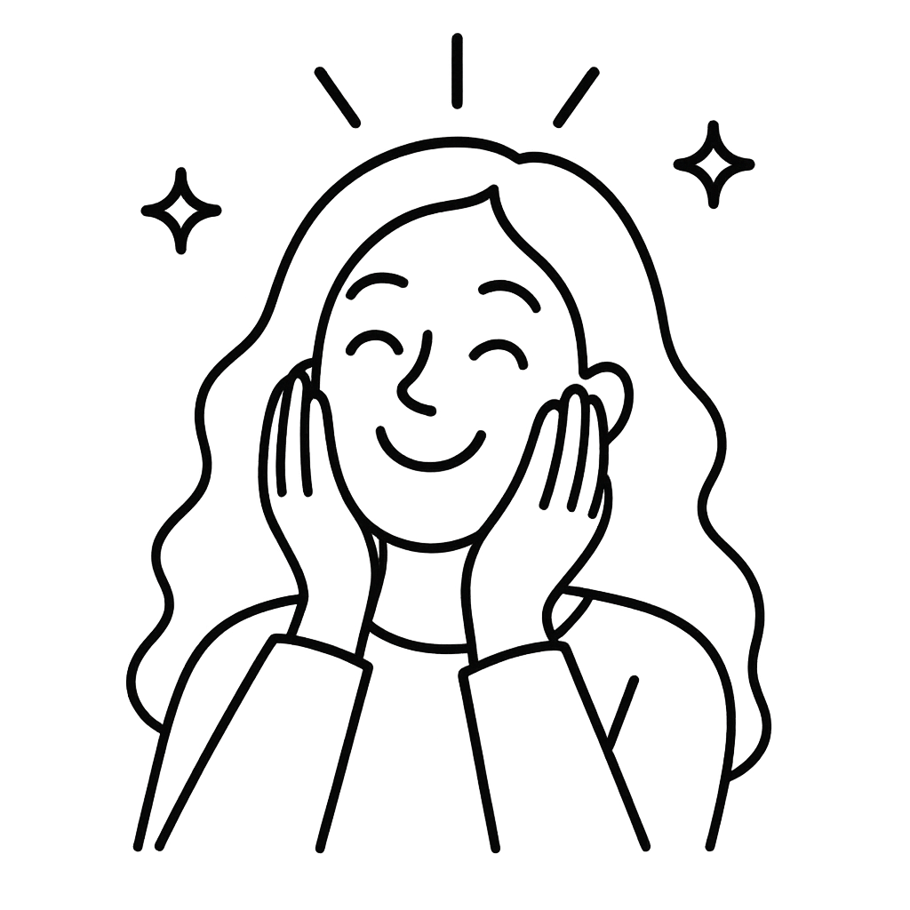 肌の調子が良い女性／AMUBELLE／アンベル