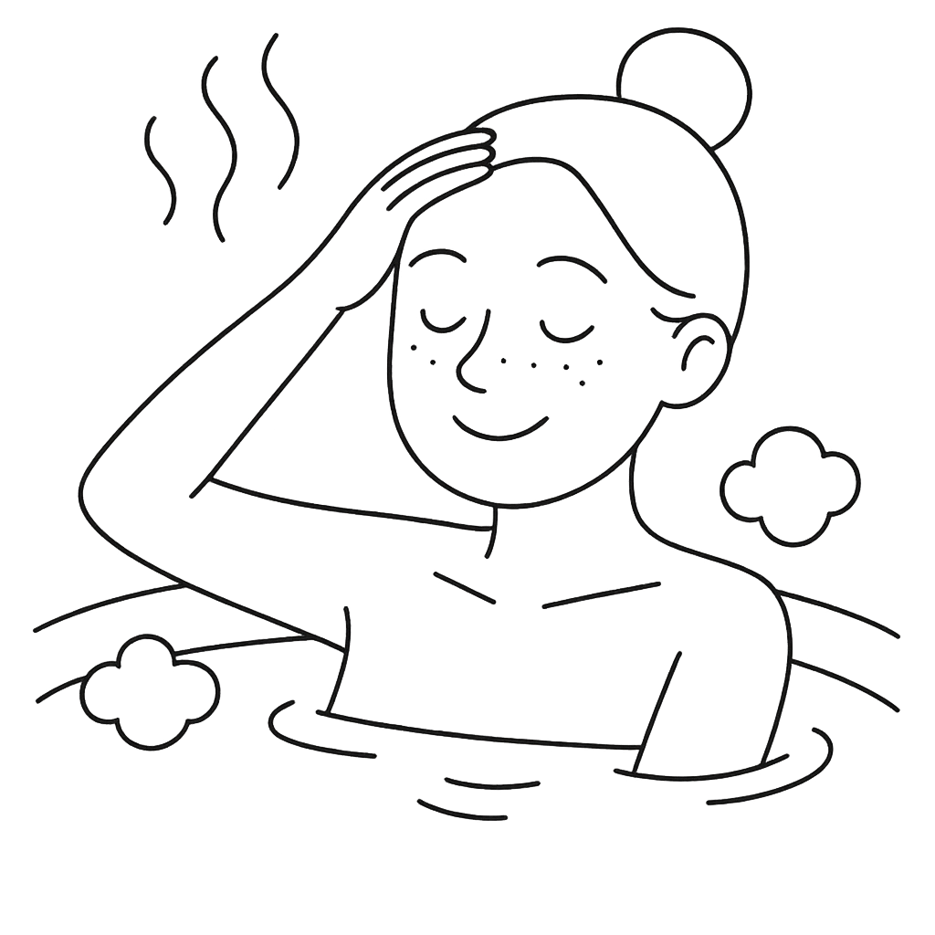 お風呂に入っている女性／AMUBELLE／アンベル