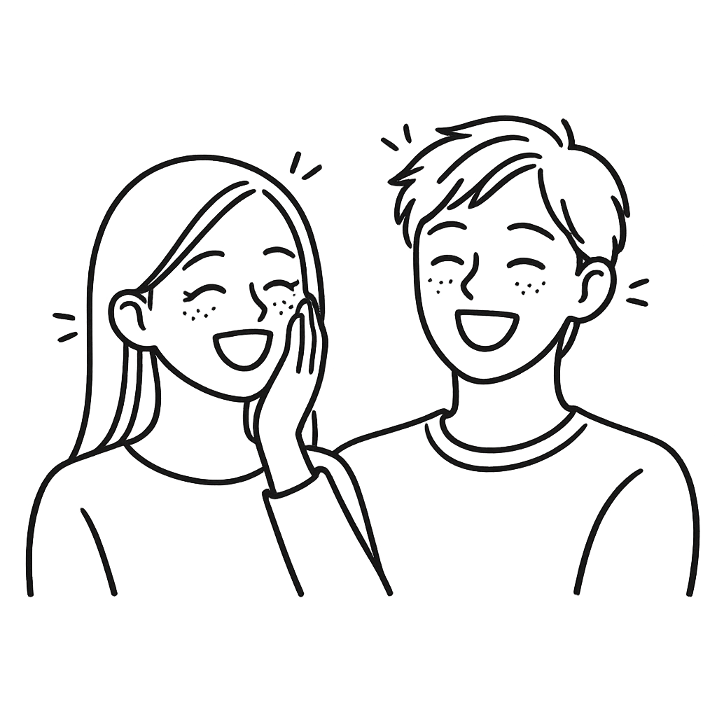 笑っている男女／AMUBELLE／アンベル