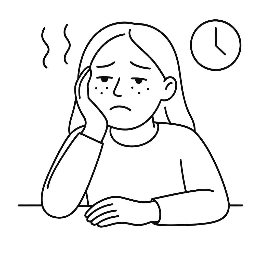 疲れを感じている女性／AMUBELLE／アンベル