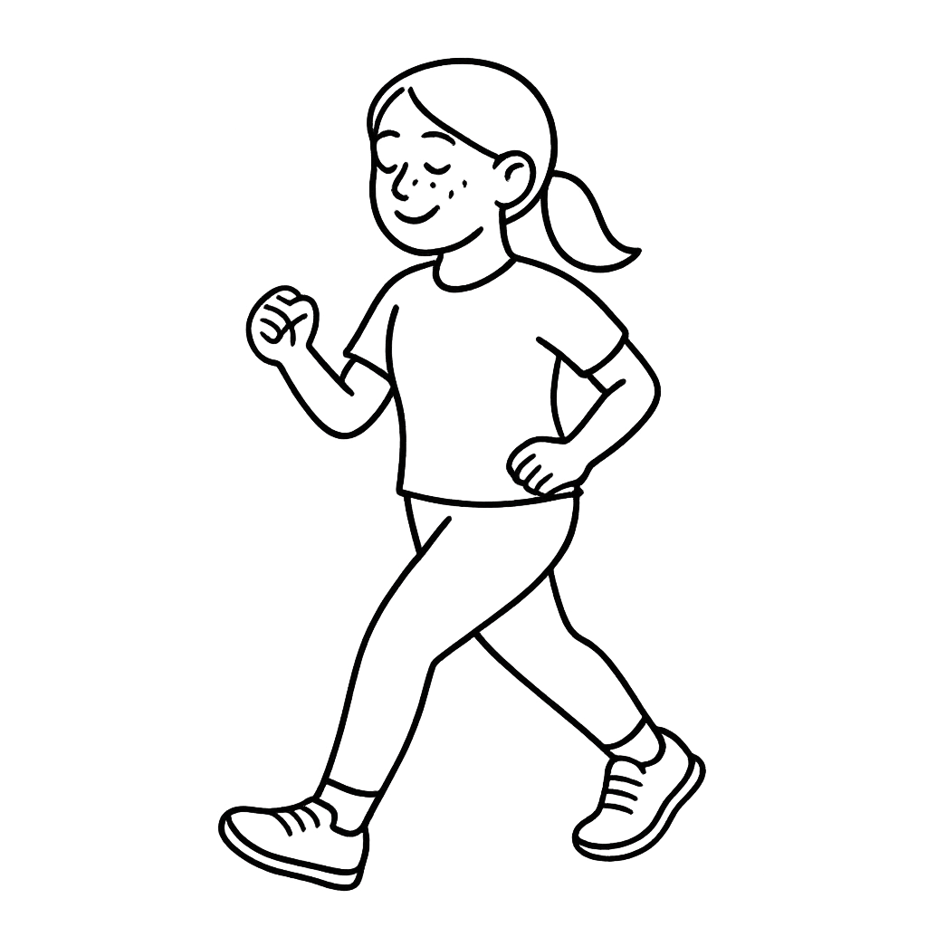 ウォーキングをしている女性／AMUBELLE／アンベル