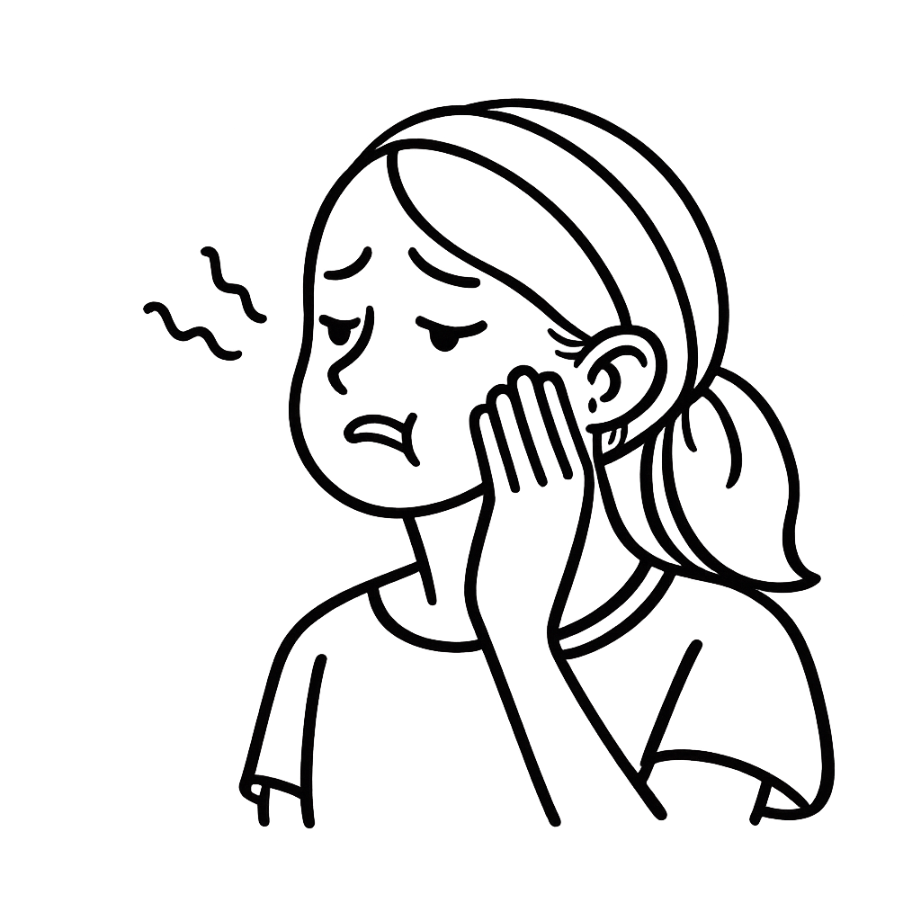 顔が浮腫んでいる女性／AMUBELLE／アンベル